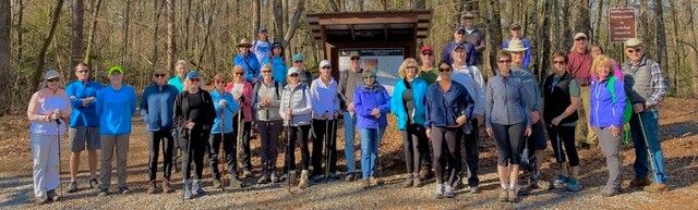 Thirty-three hikers traversed Cartecay River Loop in February.